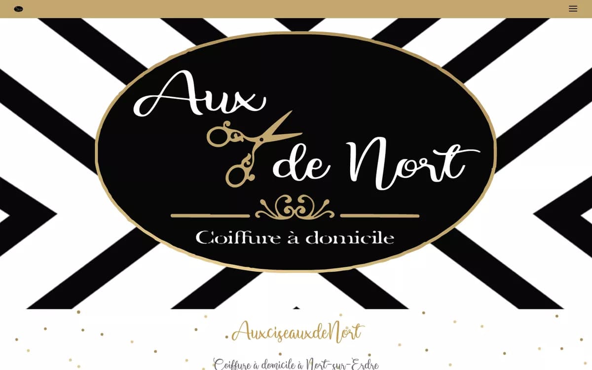 Page d’accueil du site Aux Ciseaux de Nort